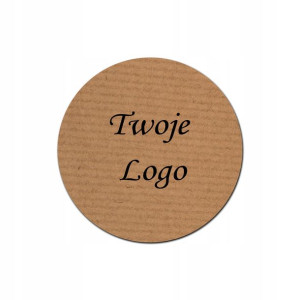 Naklejki 4 cm z napisem twoim logo grafiką