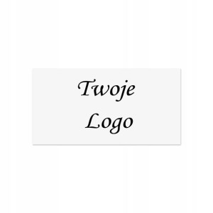 Naklejki 5x3 cm z napisem twoim logo grafiką