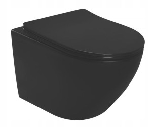 Misa wisząca Carlo mini Rimless Duroplast Black Ma