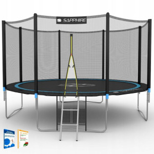 Trampolina Ogrodowa Sapphire 435cm Batut +drabinka