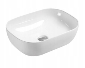 Umywalka ceramiczna nablatowa prostokątna Vitoria