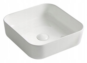 Umywalka ceramiczna nablatowa Toba 38,5x38,5