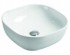 Umywalka ceramiczna nablatowa Metro 41,5x41,5