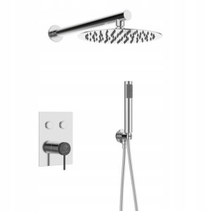 Bateria natr. podtynkowa z BOXEM Ove chrom/czarna