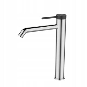 Bateria umywalkowa wysoka Ove stick chrom/czarna