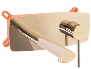 Bateria umywalkowa podtynkowa Oval Gold + Box