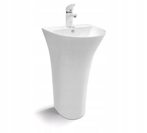 Monolityczna umywalka ceramiczna Rita Slim