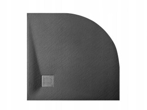 Brodzik półokrągły VEXO czarny 90x90