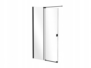 Vayo Black przesuwne drzwi walk-in 120x200