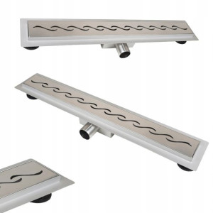 BALNEO Odpływ liniowy DECOR WAVE 80 cm