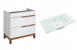 Szafka z szufladami + umywalka SPEK 80 cm