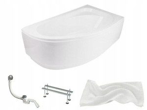 Wanna Cornea 140x80 Prawa Besco + Obudowa Syfon!
