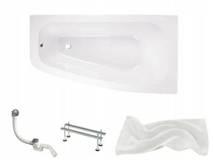 Wanna Luna 150x80 Prawa Besco + Syfon Automat!