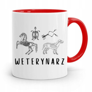Kubek Czerwony Weterynarza Weterynarz Prezent