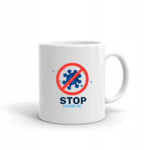 Kubek stop covid19 koronawirus wzory