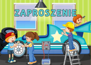 Zaproszenia na urodziny dla dzieci samochód auta