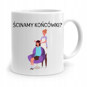 Kubek Dla Fryzjera Barbera Ścinamy Końcówki?