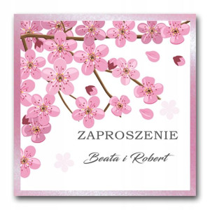 Zaproszenia Ślubne brokatowe metalizowane