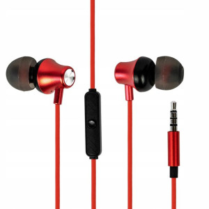Słuchawki Dokanałowe Mikrofon Przewód Jack 3.5mm