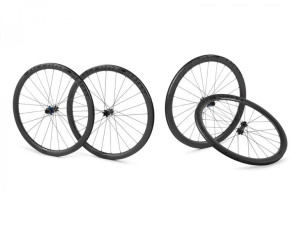 Koła 700C SHOT CARBON, czarne, komplet, przód: 12x100mm, tył: 12x142mm, bęb