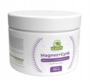 MAGNEZ + CYNK minerały 264g Slavito CZERNIAK
