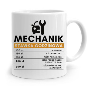 Kubek Prezent Dla Mechanika Stawka Godzinowa