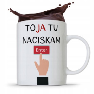Kubek Informatyka Programisty Naciskam Enter