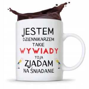 Kubek Dziennikarza Reportera Zjadam Na Śniadanie