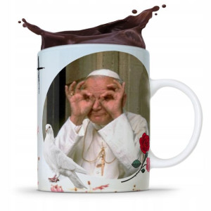 Kubek Fullprint Prezent Papież Jak Paweł Ii Papaj