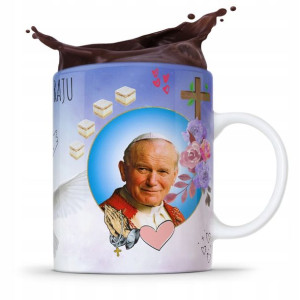 Kubek Fullprint Prezent Papież Jak Paweł Ii Papaj