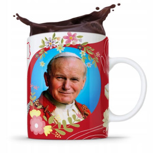 Kubek Fullprint Prezent Papież Jak Paweł Ii Papaj