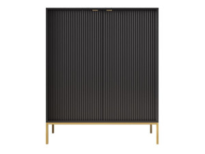 KOMODA wysoka do salonu SZAFKA 104 Nowellon Gold