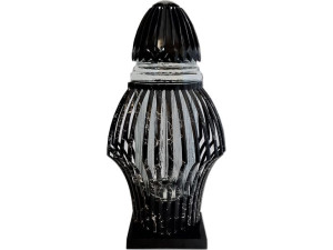 Znicz znicze lampion OZDOBNY AŻUR CZARNY
