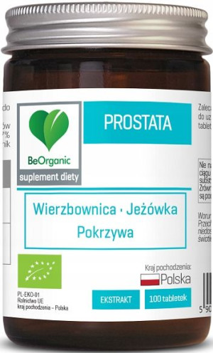 BeOrganic Prostata BIO 100 tab POKRZYWA jeżówka