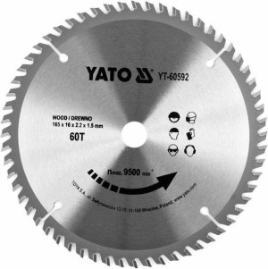 Yato Piła Tarcz.wid. 165*60*16 60592