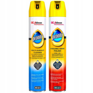 2x Pronto Mix Zestraw Spray do Drewna Mebli 400ml