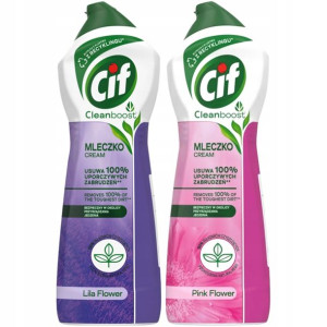 2x Cif Mleczko do Czyszczenia Lilla + Pink Flowers