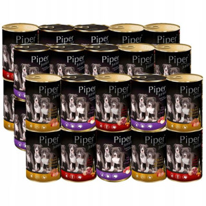 30x Piper Junior Karma Mokra dla Psa w Puszce 400g