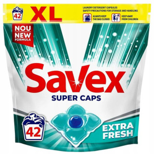 Savex Super Caps Extra Fresh Kapsułki Prania 42szt
