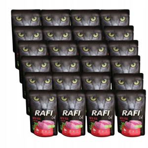 24x Rafi Mokra Karma dla Kota z Cielęciną 100g
