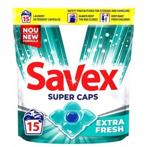 Savex Caps Fresh Kapsułki do Prania Białego 15szt