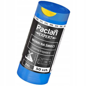 Paclan Worki na Śmieci Mocne z Taśmą 35l 50szt