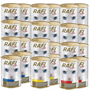 24x Rafi Cat Mokra Karma dla Kota Mix Smaków 415g