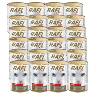 24x Rafi Cat Mokra Karma dla Kota 415g