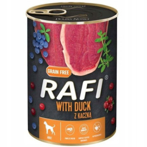 Rafi Mokra Karma dla Dorosłego Psa z Kaczką 800g