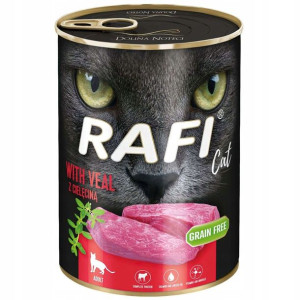 Rafi Cat Mokra Karma dla Kota Kotów Cielęciną 400g