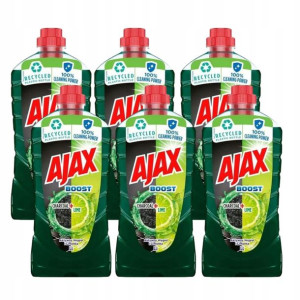 6x Ajax Boost Charcoal&Lime Płyn do Podłóg 1l