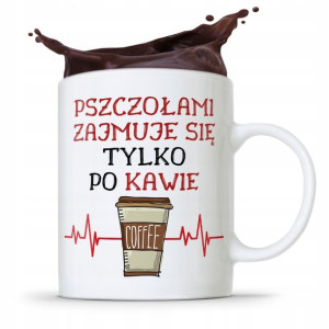 Kubek Prezent Dla Pszczelarza Zajmuje Się Po Kawie