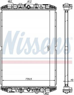 Nissens Chłodnica Silnika 614170