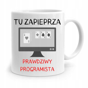 Kubek Prezent Informatyka Programisty Tu Zapieprza
